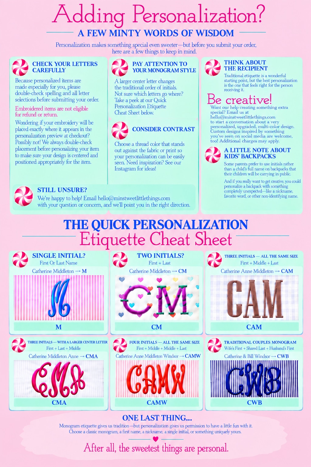 Monogram Etiquette